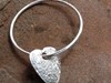 Heart on sleeve bracelet