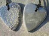 Peened Heart Pendant