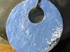 Peened Disc Pendant